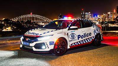 Honda Civic Type R policija