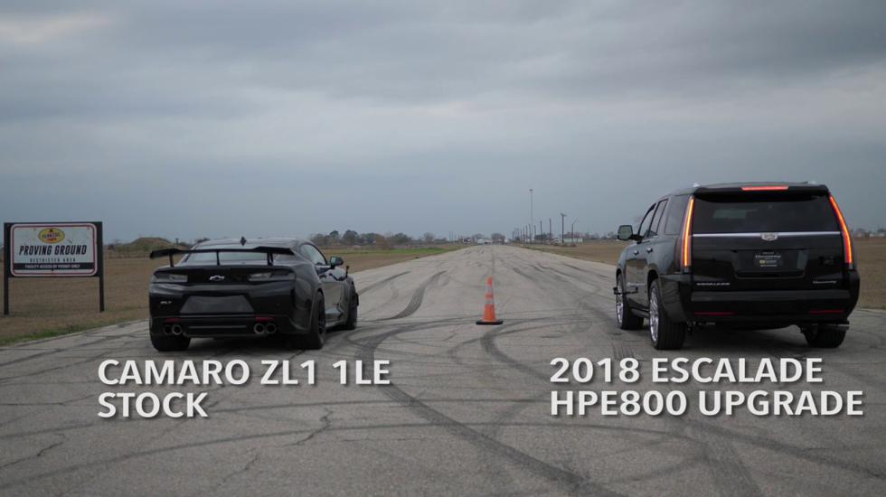 Utrka ubrzanja: Američki SUV "pomeo" Chevrolet Camaro ZL1