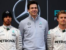 Lewis Hamilton, Toto Wolff i Nico Rosberg