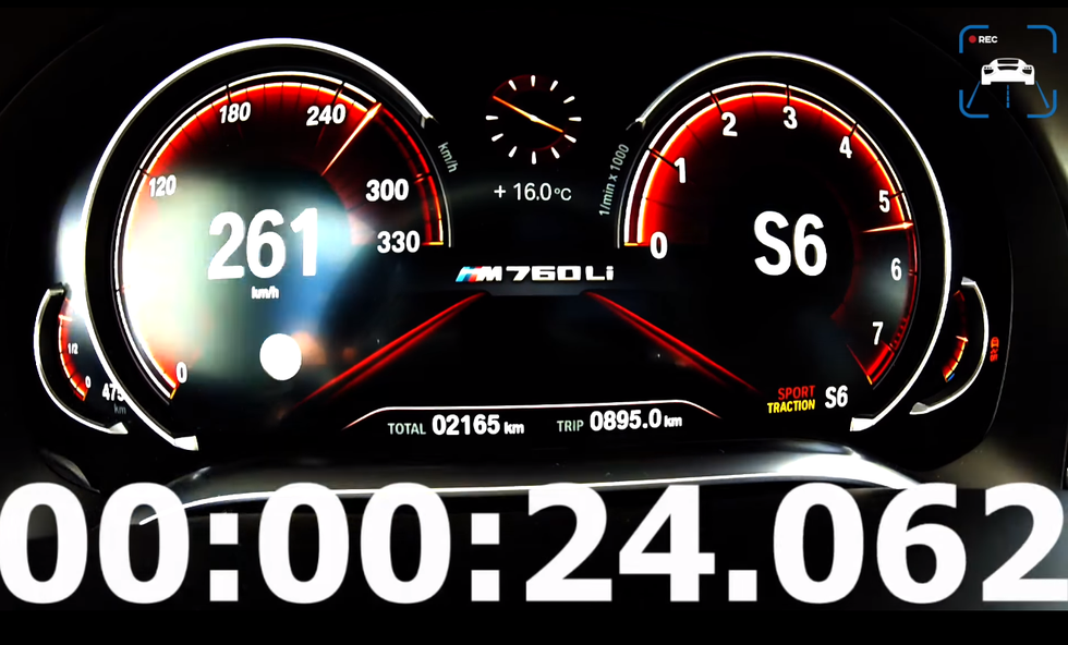 VIDEO: Kako izgleda ubrzanje prestižnoga BMW-a M760Li do brzine 260 km/h?