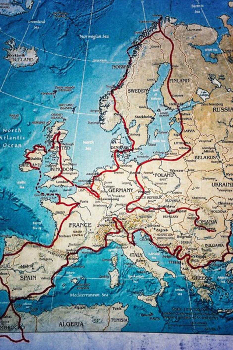 Karta njihovog putovanja | Author: Facebook/Mihai Barbu