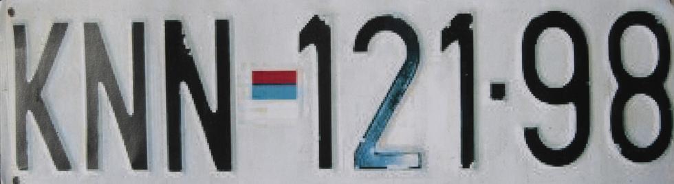 Osam registarskih tablica u 104 godine