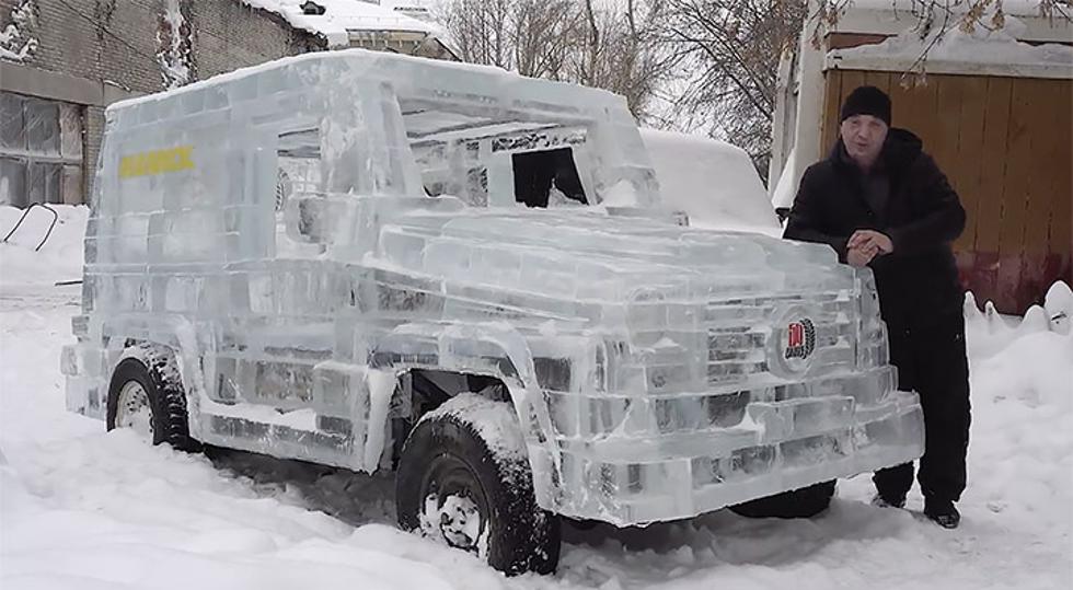Samo u Rusiji: Od leda napravio pravi Mercedes G-klase 