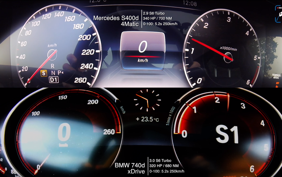 Usporedni test: Tko je brži, Mercedes S400d ili BMW 740d?