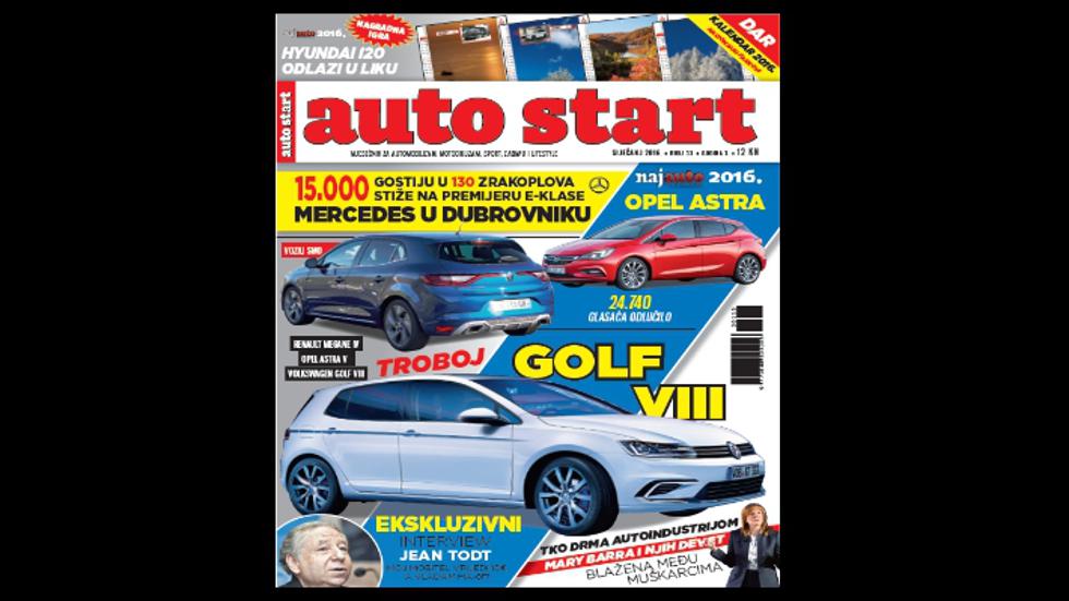 Mercedes u Hrvatskoj, kalendar za 2016. u Auto startu
