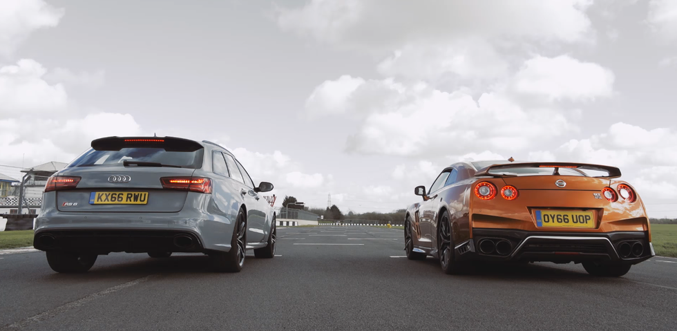 Epska borba: Nissan GT-R i Audi RS6 Avant u utrci ubrzanja