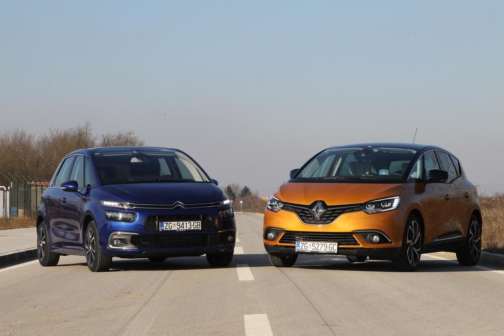 Usporedni test: Citroën C4 Picasso VS Renault Scenic