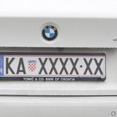 Karlovac: Neobi?na registarska oznaka na BMW-u sa šest slova "X"