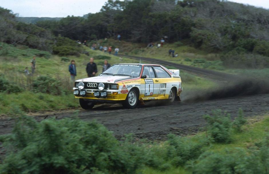 04AudiquattroRallyeNeuseeland1984MitWaltherRoehrlUndGeistdoerferQuelleUnternehmensarchivDerAudiAG.jpg | Author: Audi