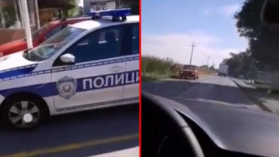 Uživo: Ukrao policijsko vozilo pa se 'glupirao' po cesti