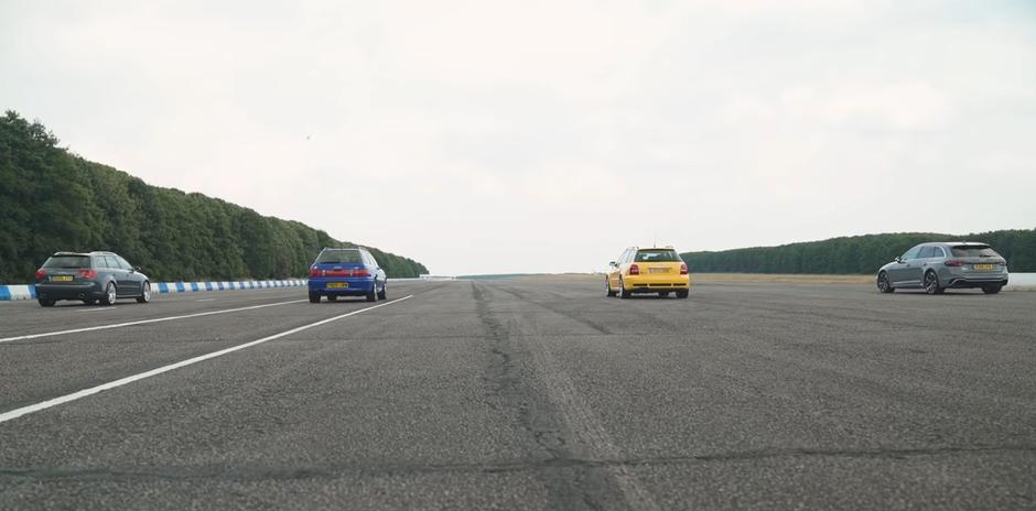 Utrka četiriju generacija najbržeg karavana - Audija RS4 | Author: YouTube