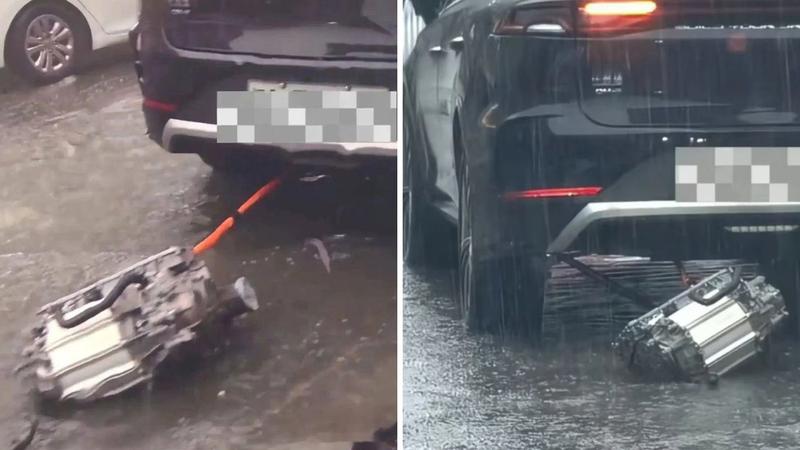 Nevjerojatna snimka: Elektri&ccaron;nom autu je ispao motor, no on i dalje vozi