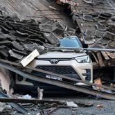 Aftermath of earthquake in Yatsushiro