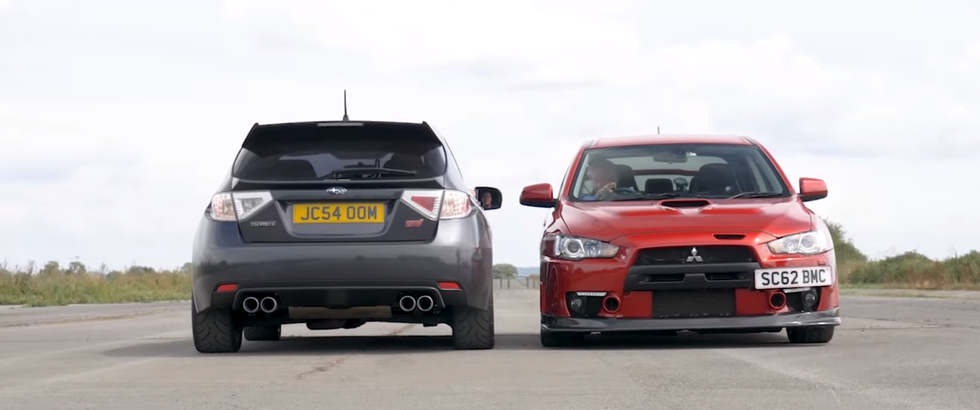 Dvoboj velikana: Subaru Impreza vs Mitsubishi Lancer EVO X