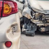 Car,Has,Dented,Rear,Bumper,Damaged,After,Accident