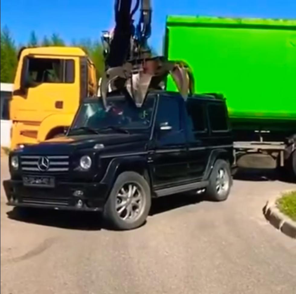 VIDEO: Zaplijenjena G-klasa uništena na autootpadu