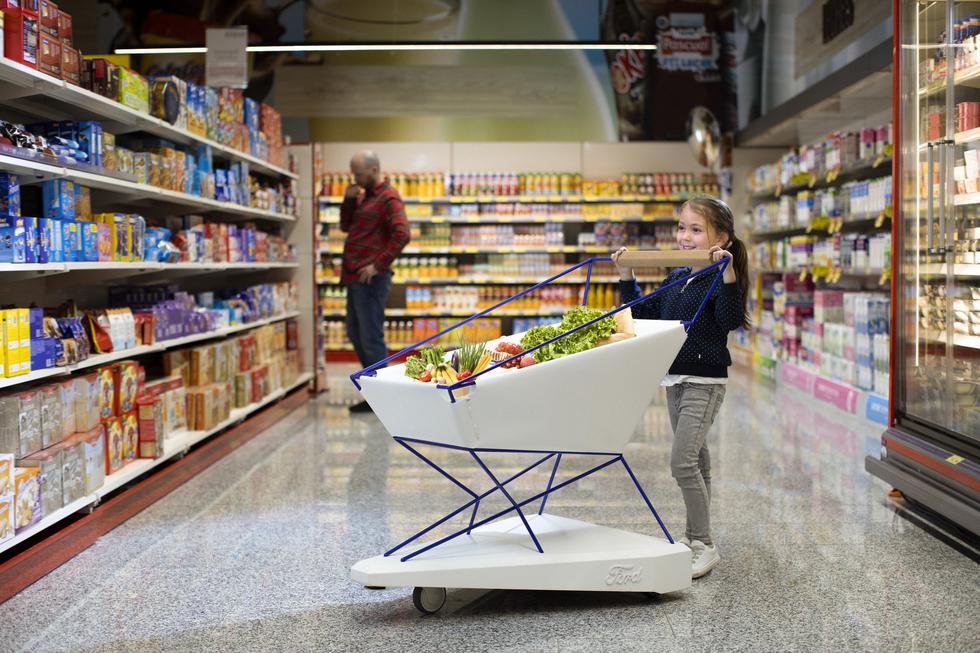 Nije šala: Fordova kolica za supermarkete sama koče