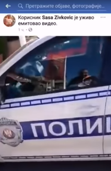 Uživo: Ukrao policijsko vozilo pa se 'glupirao' po cesti