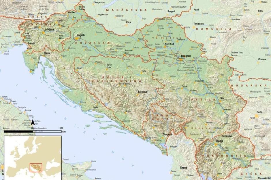 Karta Jugoslavije | Author: Arhiva