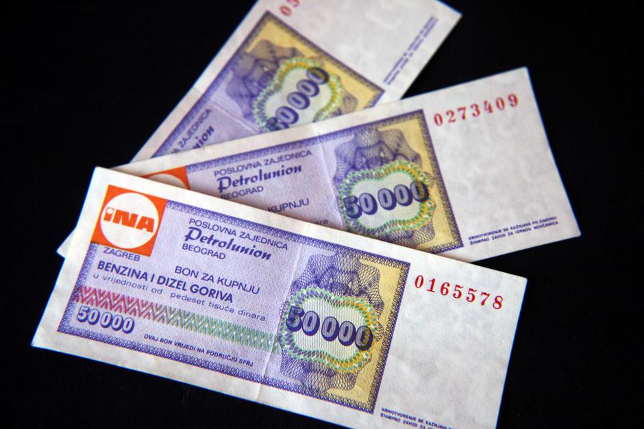 INA bon za kupnju benzina i dizel goriva iz vremena Jugoslavije | Author: Dusko Jaramaz/PIXSELL