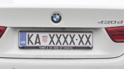 Karlovac: Neobi?na registarska oznaka na BMW-u sa šest slova "X"