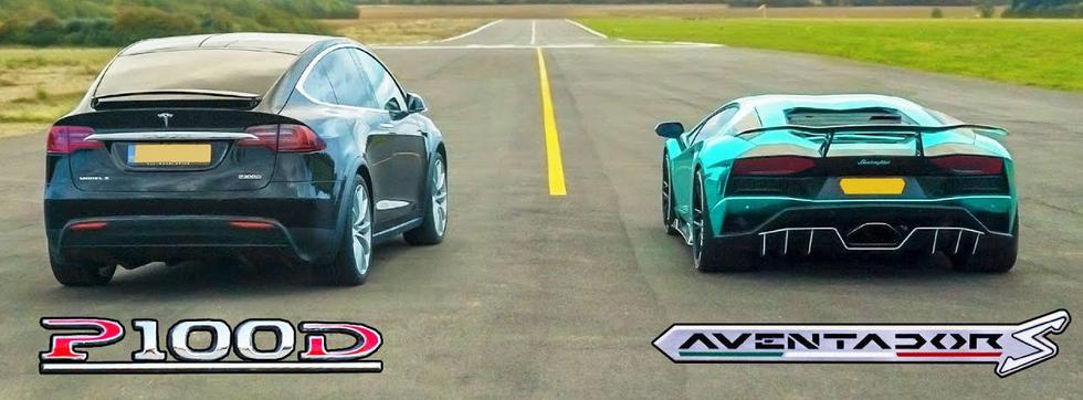 Struja protiv benzina: Tesla Model X i Lamborghini Aventador S
