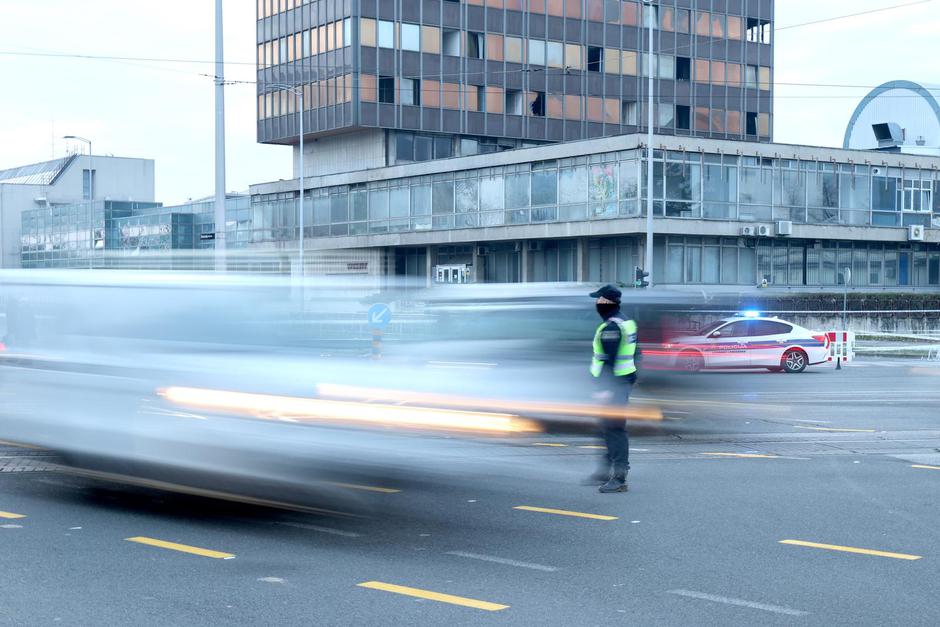 Zagreb: Prvi radni dan promet Slavonskom pod pojačanim nadzorom policije i prometnih redara | Author: Patrik Macek/PIXSELL